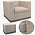 Luxury Minotti Suitcase Line & West: Stylish Chair and Ottoman 3D model small image 8