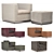 Luxury Minotti Suitcase Line & West: Stylish Chair and Ottoman 3D model small image 9