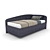 Paola OM Bed: Versatile Sizes & Fabrics 3D model small image 2