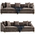 Elegant Candice Sofa - Luxurious Comfort 3D model small image 1