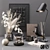 Sleek Black Modern Set: Art, Tables, Decor & More 3D model small image 1