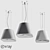 Modern Cube LED Pendant Light 3D model small image 2