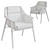 Stylish Roxanne Chair 3D model small image 2