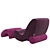 Elegant Bean Armchair: Alberta Salotti 3D model small image 2