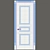 Turin 1: Classic Style Interior Door | Provance Doors 3D model small image 2