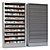 Metal Blinds Cigarette Display Case 3D model small image 1