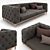 Elegant Capitone Sofa: Perfect for PBR 3D model small image 1