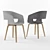 Sleek Scandinavian Design JYSK HOLSTEBRO Chair 3D model small image 7