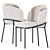 Sleek and Chic Fil Noir Chair 3D model small image 4
