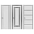 Modern Smooth V2 Door 3D model small image 3