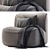 Elegant "Calida" Lounge Chairs  3D model small image 1