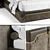 Luxury Leather Quilted Capua Bed 3D model small image 2