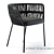 Contemporary Cliff Dining Armchair 3D model small image 4