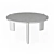 Sleek Aluminum DVN Table 3D model small image 1