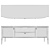 Stylish Grand TV Stand by Dantone Home 3D model small image 3