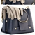 Yuzefi Navy Delila Mini Bag (13x17.5x12.5 cm) 3D model small image 1