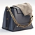 Yuzefi Navy Delila Mini Bag (13x17.5x12.5 cm) 3D model small image 2