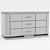 ASHI Chest of Drawers: 65x120x50cm 3D model small image 4