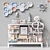 Kids Room Toys & Furniture Set 3D model small image 1