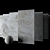 Elegant Ottomano Argento Marble Set 3D model small image 2
