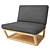 Elegant Leia Bosc Chair: Woodwork Masterpiece 3D model small image 1