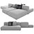 Premium 3D Sofa Model: Detailed & Rendered in V-Ray 3D model small image 2