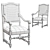 Luxury Vintage Armchair 3D model small image 2