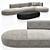 Elegant Bowy-Sofa for Modern Homes 3D model small image 1
