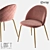 LoftDesigne 31000: Stylish Metal and Fabric Chair 3D model small image 1