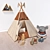 Cozy Teepee Hideaway 3D model small image 2