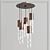 Bamboo Pendant Light - 5-Light Fire-Polished Glass Pendant 3D model small image 2