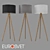 Treviso Floor Lamp: Modern Design, Wood & Metal Construction 3D model small image 1