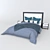 Sleek Contemporary Bed 3D model small image 7