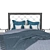 Sleek Contemporary Bed 3D model small image 15