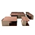 Molteni_Hubert Coffee Table: Sleek Design & Versatile Sizes 3D model small image 1