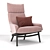 Elegant Wendelbo Sunday Armchair 3D model small image 2