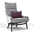 Elegant Wendelbo Sunday Armchair 3D model small image 3