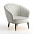 Elegant Samara II Armchair 3D model small image 2