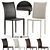 Elegant Dining Chairs Set 3D model small image 1