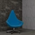 Universal Office Armchair 3D model small image 1