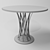 Sleek Chambord Dining Table 3D model small image 2