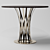 Sleek Chambord Dining Table 3D model small image 3