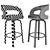 Sleek and Compact Barstool 3D model small image 2