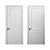 Elegant Neo Classic Door Set. 3D model small image 1