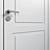 Elegant Neo Classic Door Set. 3D model small image 3