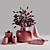 Elegant Pampas Decor Set 3D model small image 5