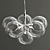 Modern 6-Light LED Pendant 3D model small image 3