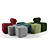 Playful Puzzle Poufs | Customizable Color Palette 3D model small image 1