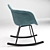 Elegant Kenna Rocking Chair 3D model small image 3