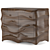 Wave Modern Chest Drawers 3D model small image 3